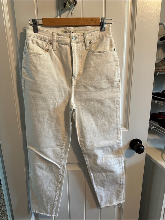 Madewell Denim - Madewell Off-White High-Rise mom Jean 26
